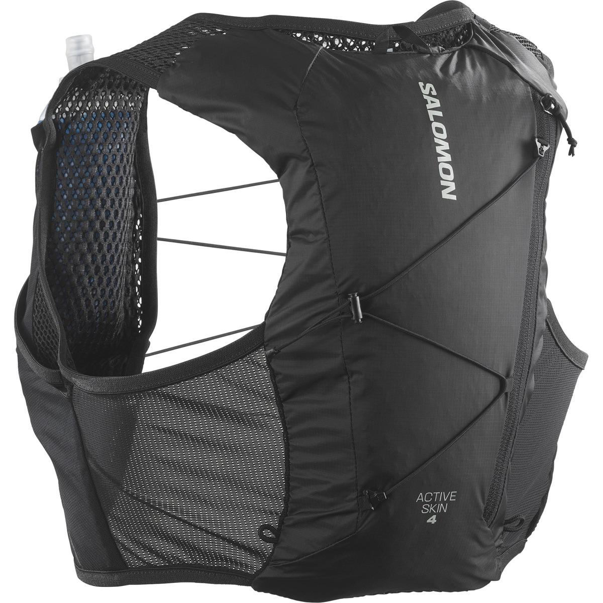 Salomon Active Skin 4 Black/Metal løpevest med flasker
