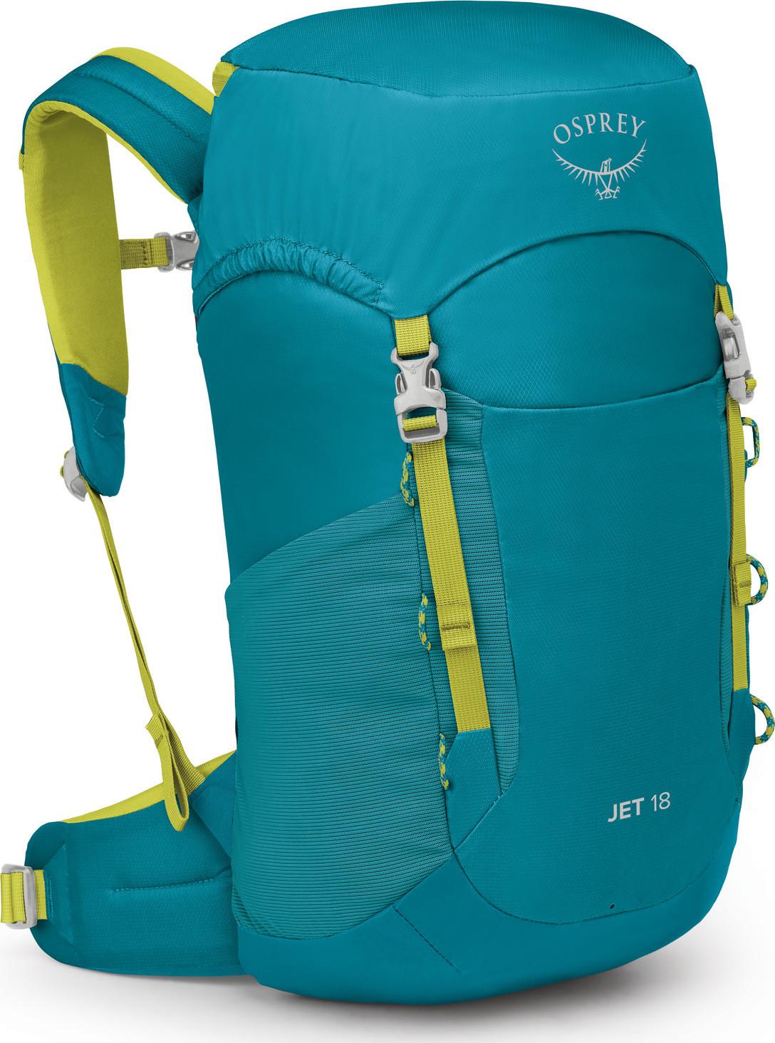 Osprey Kids' Jet 18 Blue Spikemoss/Lemongrass barnesekk