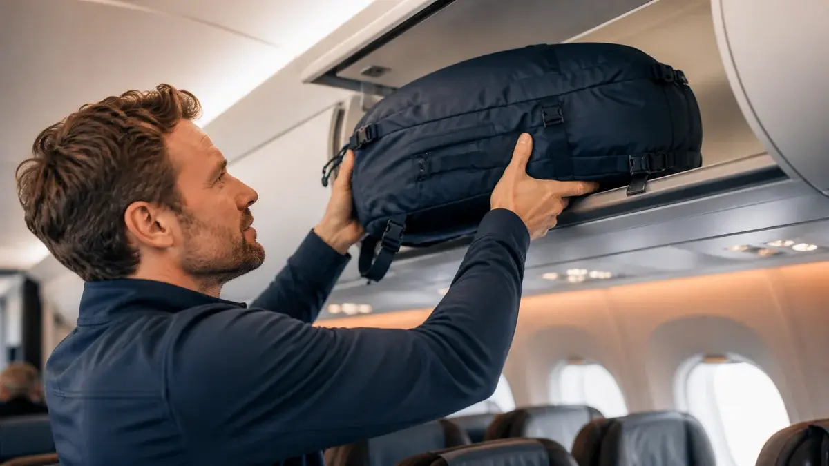 Reisesekk som håndbagasje: mål og regler
