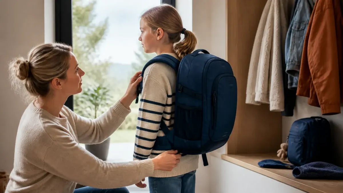 Ryggsekk til skolebarn: størrelse og ergonomi