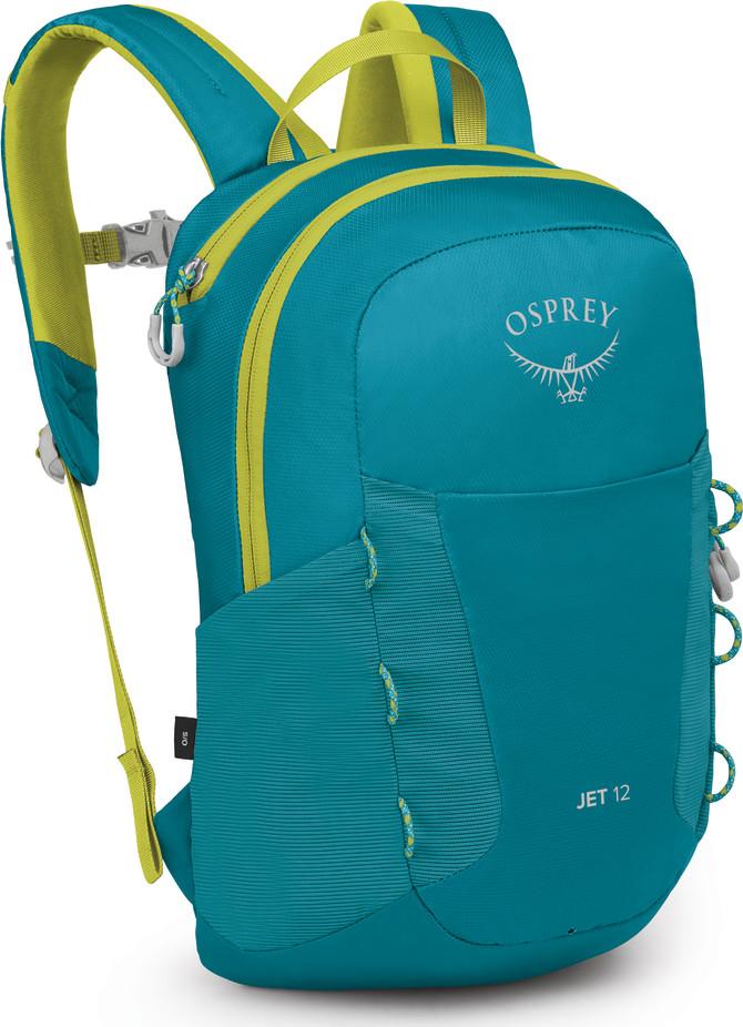Osprey Kids' Jet 12 Blue Spikemoss/Lemongrass barnesekk